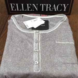 Ellen Tracy 2Pc L/S Henley PJs